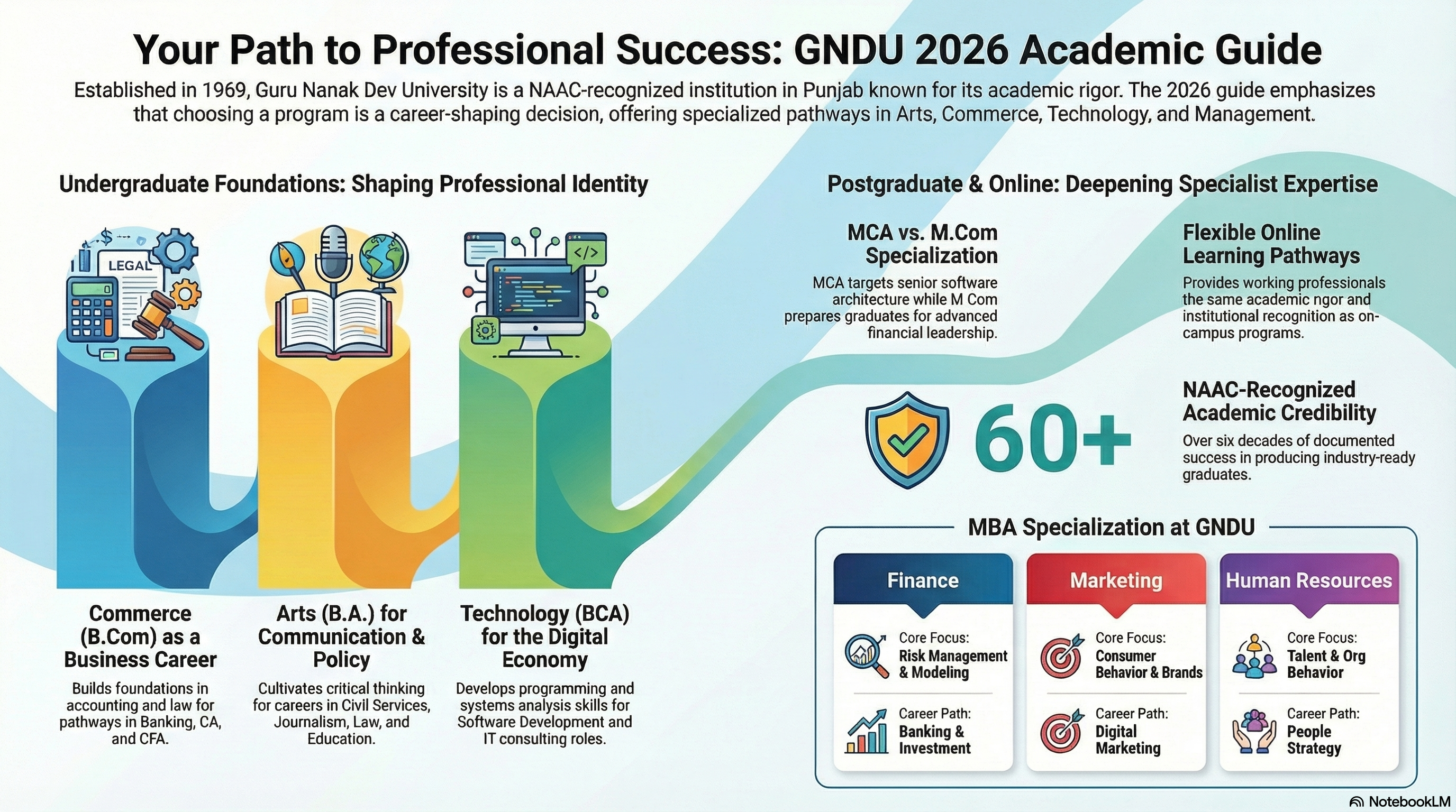 Guru Nanak Dev University UG PG online courses list 2026