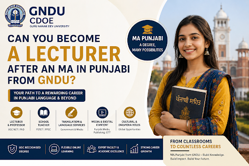 Students pursuing MA Punjabi from GNDU for lecturer and Punjabi language careers in 2026