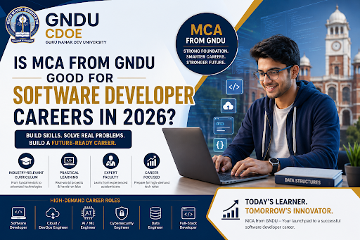 GNDU MCA programme for software developer careers in 2026